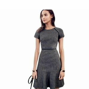 J. Crew Wool Gray Blend Dress A-Line Size 8